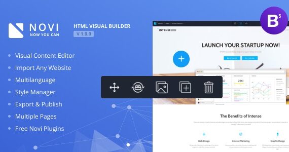 Novi – Trình tạo trang HTML & Trình chỉnh sửa nội dung trực quan