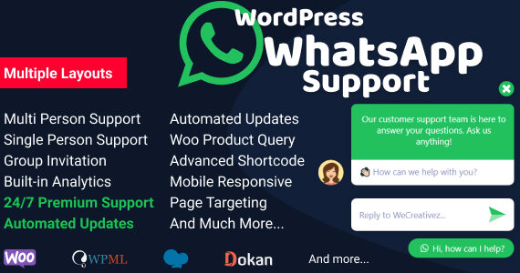 Hỗ trợ WhatsApp của WordPress