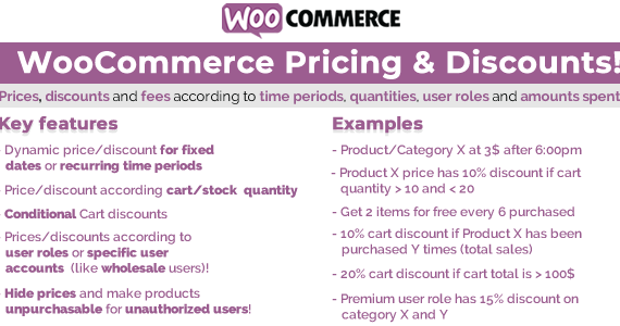Giá và giảm giá WooC Commerce!
