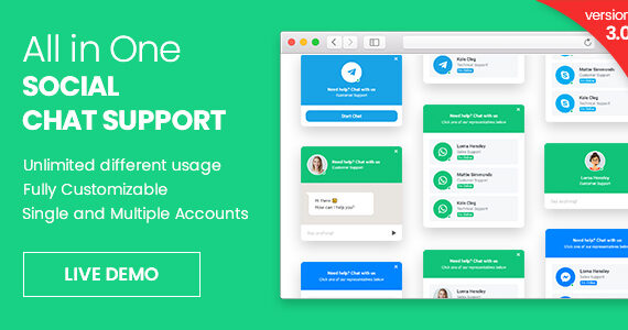 Hỗ trợ trò chuyện WhatsApp & Tất cả trong một – Plugin jQuery