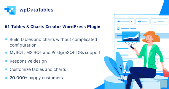 wpDataTables – Tables and Charts Manager for WordPress