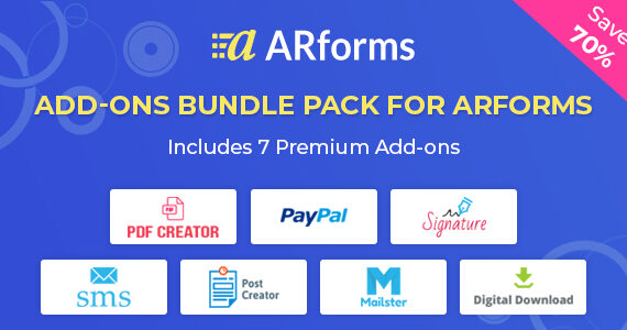 Gói bổ trợ dành cho ARForms – Trình tạo biểu mẫu WordPress