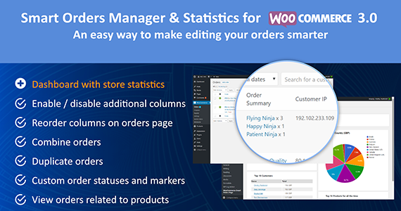 Trình quản lý và thống kê đơn hàng thông minh cho Woocommerce 3.0