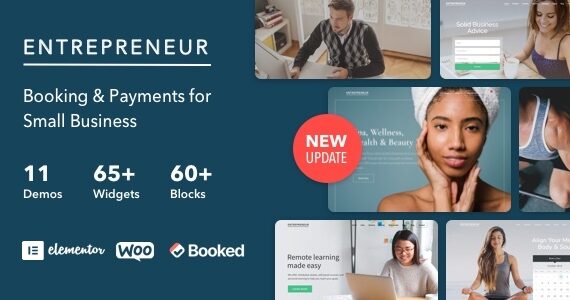 Entrepreneur – Booking for Small Businesses WordPress Theme